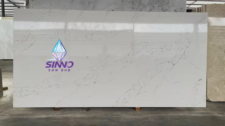 a quartz stone slab