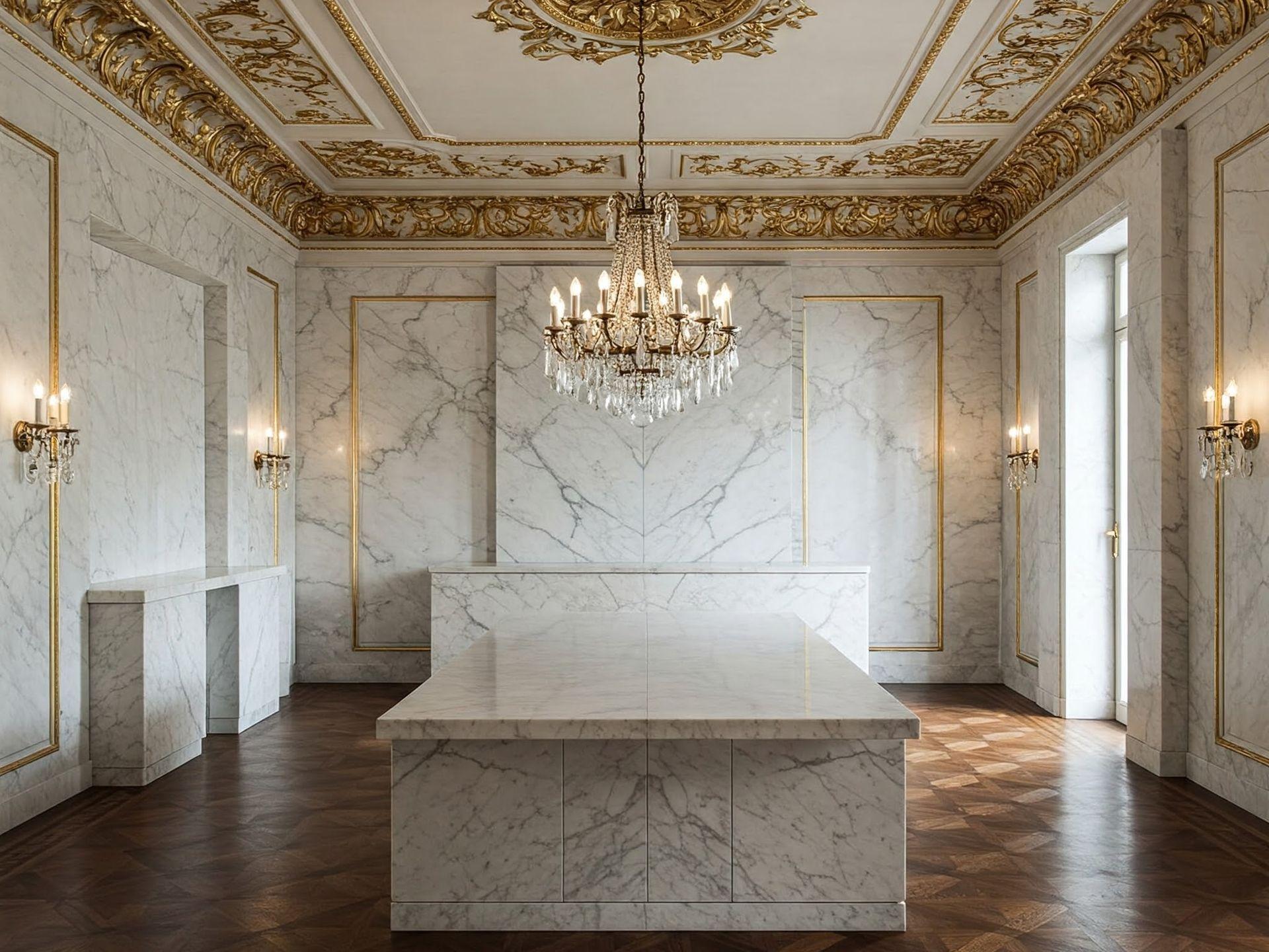 Marble Countertops & Wall Finished