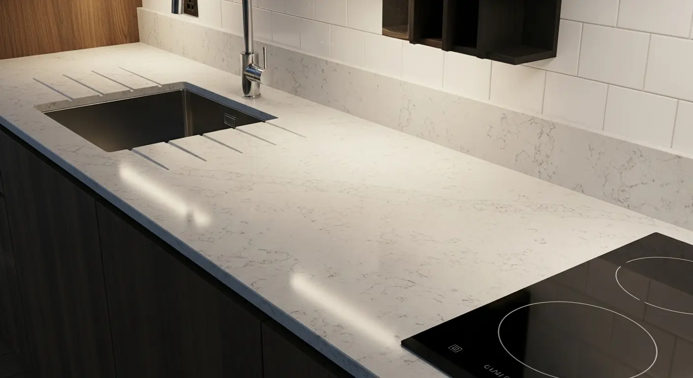 honed quartz surface