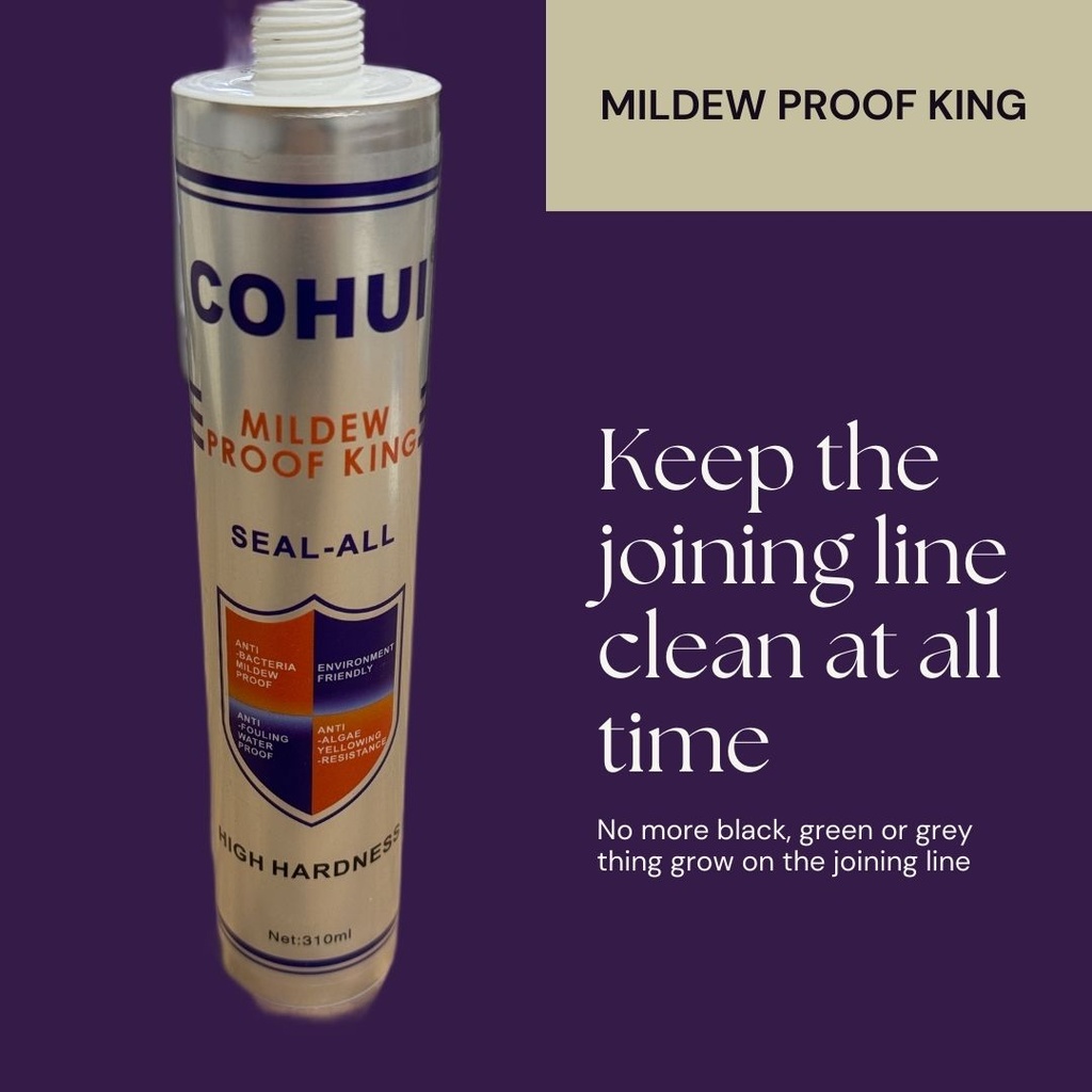 Cohui Mildew Proof King Silicone (White)