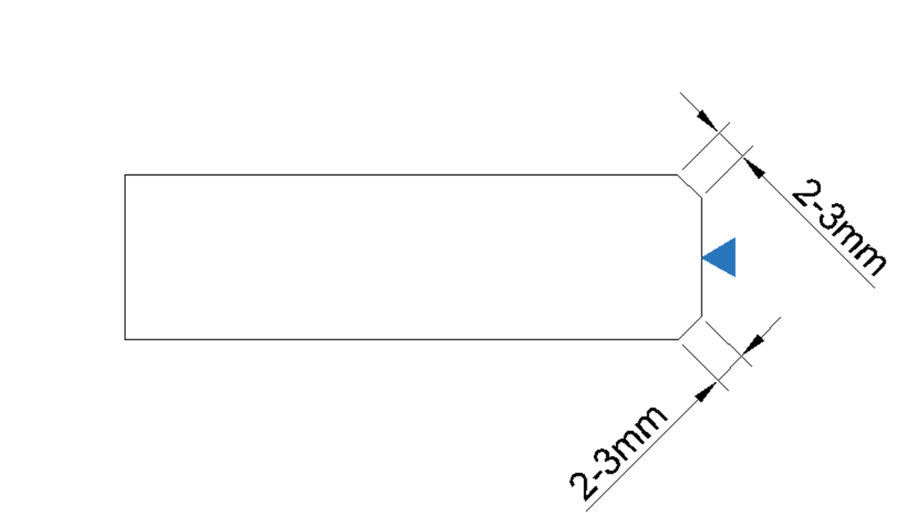 Pencil Edge (Quartz Stone, 2mm)