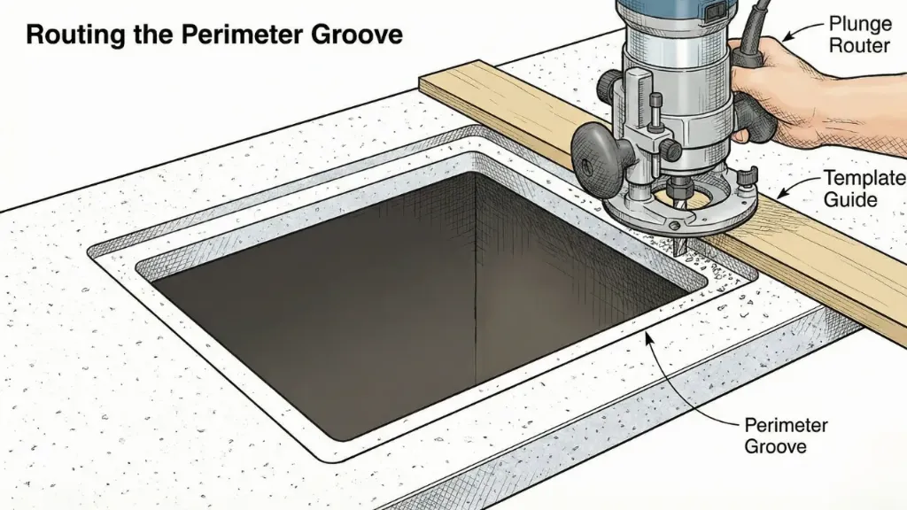Routing The Perimeter Groove